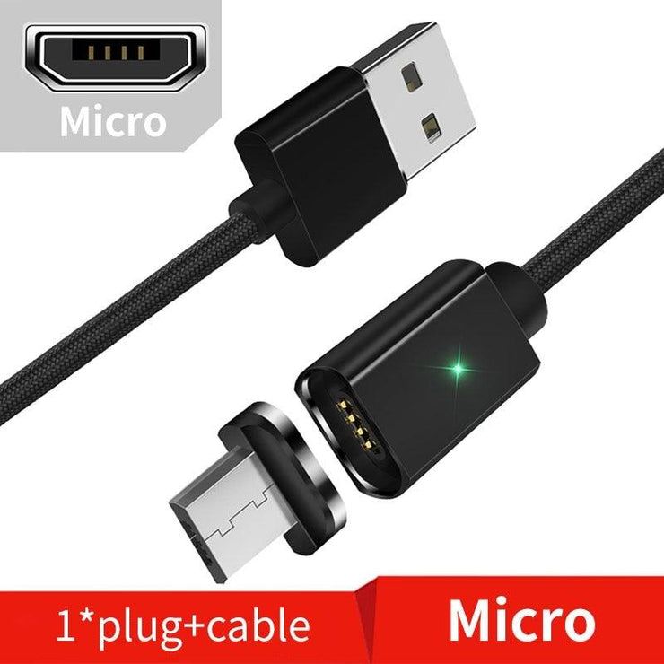 Magnetic Micro USB Cable - HOW DO I BUY THIS Hit Modern / Black Micro Cable / 1m