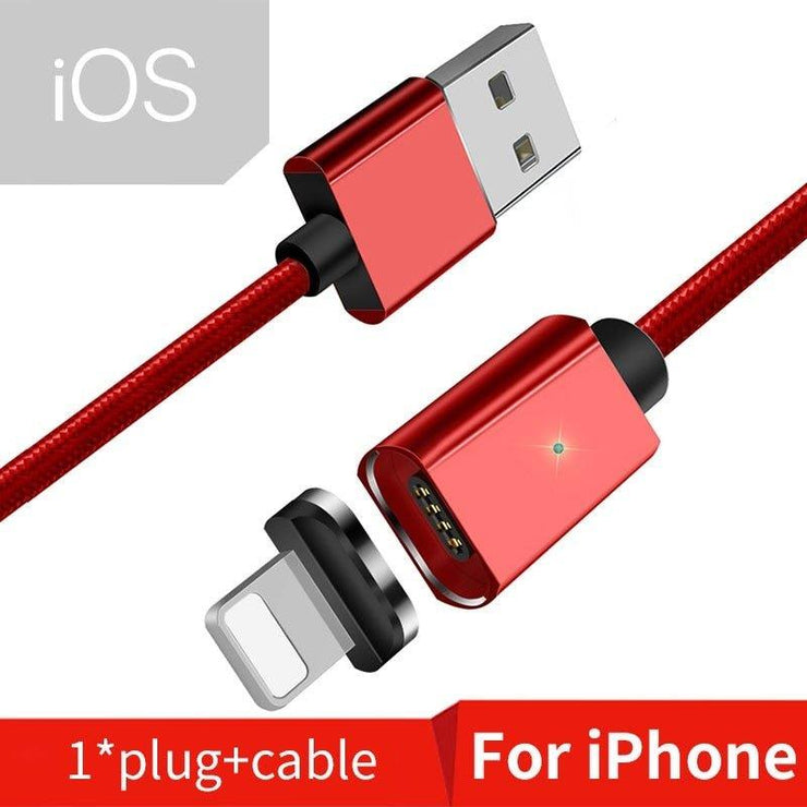 Magnetic Micro USB Cable - HOW DO I BUY THIS Hit Modern / Red iOS Cable / 1m