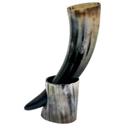 Raven Drinking Horn - HOW DO I BUY THIS Horn Stand / 300ml-350ml