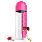 Vitamins Organizer Water Bottle - HOW DO I BUY THIS Rose Red
